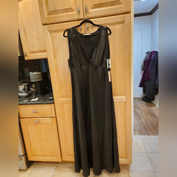 BLACK TAPE Womens Black Unlined Sleeveless Maxi Cocktail Shift Dress XL NWT - Picture 8 of 11